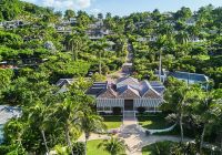 Jamaica round hill hotel and villas vista aerea entrada