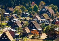 Shirakawago japao gifu japan tourism vista de cima
