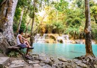 Viagem Laos cachoeira Tat Kuang Si, Luang Prabang