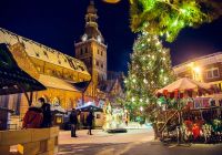 Christmas market in riga latvia