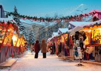 Christmas market in riga letonia