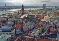 Vista aerea riga letonia