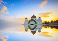 Malasia malacca straits mosque