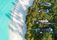 Anantara kihavah villas vista aerea beach pool villa