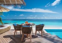 Baglioni maldives cafe da manha beach villa