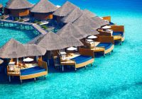 baros maldives water pool villa vista aerea