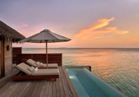 Conrad maldives rangali deluxe water villa with pool deck