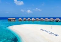 Dusit thani maldives aerial daytime