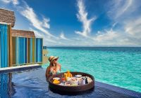 Hard rock hotel maldives platinum overwater pool villa floating breakfast