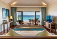 Hurawalhi ocean pool villa quarto