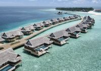 Joali maldivas sunset water villa with pool aereo