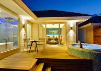 Kandima maldives deck noite aqua vila with swirpool