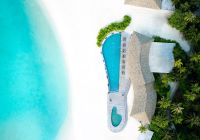 Le meridien maldives vista aerea piscina