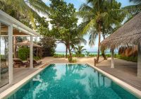 Maldivas sixsenses kanuhura suite deluxebeachvilla piscina