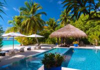 Maldivas velaa private island beach pool house