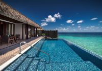 Maldivas velaa private island sunrise water pool villa piscina nova