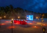 Niyama private islands family movie under the stars