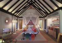 Ozen maadlhoo earth villa with pool cama