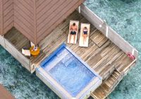 Romantic water villa with pool e