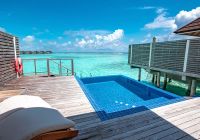 Romantic water villa with pool h