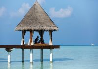 Spa ao ar livre no Piscina do Anantara Dhigu