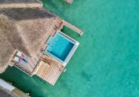 Sun siyam iru veli maldivas ocean villa with pool aerial view