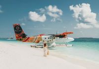 Sun siyam irufushi maldivas aviao praia