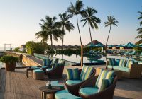 Terraço do restaurante Dhoni no Anantara Veli