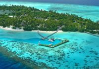 Vista aérea do Ayada Maldives