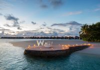 W maldives maldivas jantar romantico