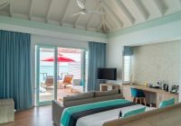 Water villa with pool slide d
