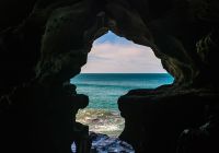 A caverna de Hércules em Tangier, Marrocos.