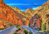 Cânion Todgha Gorge, nas montanhas Atlas - Marrocos.
