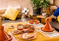 Marrocos agafay deserto inara camp comida