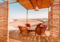 Marrocos agafay deserto inara camp deck