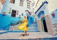 Marrocos chefchaouen mulher