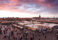 Mercado Jamaa el Fna, Marrakesh, Marrocos