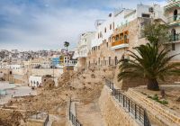 Muros antigos da Medina de Tangier - Marrocos.
