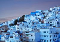 Vista da cidade de Chaouen - Marrocos.