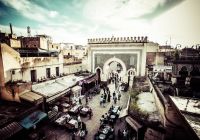 Vista geral de Fez, Marrocos.