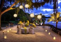 Jantar na praia,The Residence Mauritius