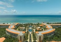 Beach unico riviera maya aerial view