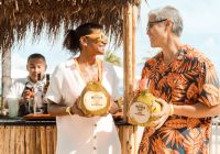 Mexico hard rock hotel cancun drink coconut