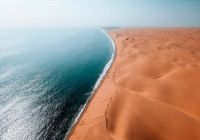 Desert meets the ocean sandwich harbour namibia