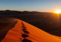 Namibian sossusvlei sanddunes near the famous dune b