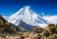 Ponto turístico Monte Manaslu, Himalaia, Nepal
