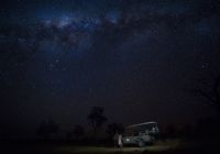 Night view botswana little machaba