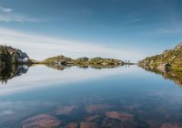 Lago no topo do monte Ulriken