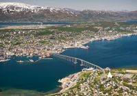 Noruega tromso panoramica cidade