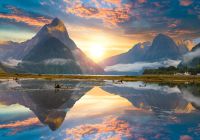 Vista do Milford Sound, na Nova Zelândia